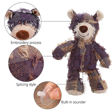 PawPlay Pluche Teddybeer met Pieper voor Kleine Honden | Ideaal voor Training en Plezier | Lichtgewicht en Duurzaam