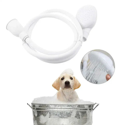Multifunctionele Douchekop voor Huisdieren | Gemakkelijk Aan Te Sluiten | Flexibele Tuinslang | Ideaal voor Honden, Katten, Buitengebruik | Duurzaam ABS Material