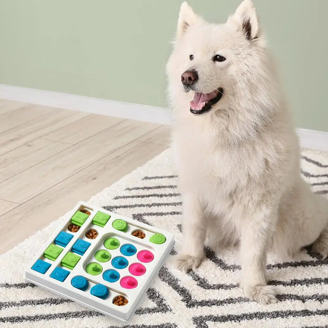 Slimme Voederbak Hond | Interactieve Voerautomaat | Duurzaam PP Materiaal | Anti-slip Design | Stimuleert Mentale Ontwikkeling | Voorkomt Overeten en Bevordert Gezonde Eetgewoonten