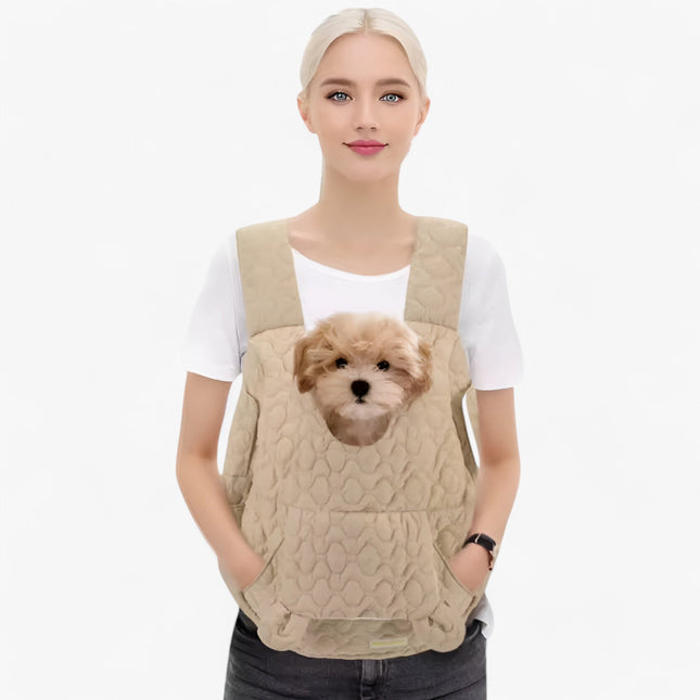Draagbare reiszak voor huisdieren | Waterdicht polyester | Ademend en stevig materiaal | Verstelbare schouderriemen | Geschikt voor honden en katten | 45x45x17 cm | Unisex ontwerp