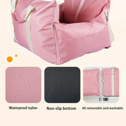 Waterdicht Autokussen Huisdier | Reiskussen Kat Hond | Oxford-stof | Comfortabel Veilige Rit | Wasbaar | Bescherming tegen Vuil en Haren | Ideaal Klein Middelgroot | Knus Ontwerp | Veelzijdig Gebruik