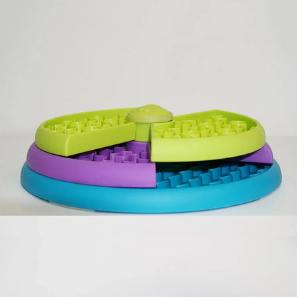 PupIQ Interactieve Voederdispenser | Traint Cognitieve Vaardigheden & Vertraagt Eettempo | Geschikt voor Honden en Katten | Antislip Onderkant