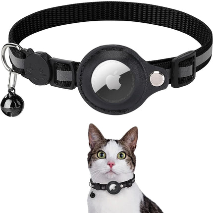 Reflecterende Halsband voor Huisdier | Anti-verlies Tracker | Beschermhoes voor Airtag | Comfortabel en Duurzaam | Verstelbaar voor Katten en Honden