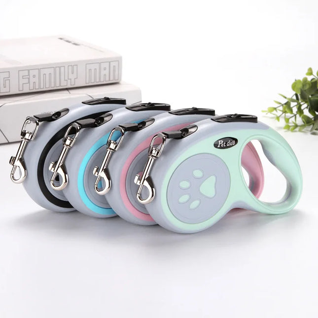 Automatische Nylon Hondenriem Uittrekbaar | Voor Kleine en Middelgrote Honden | Duurzaam | Wandelen en Rennen | Roze/Blauw/Zwart/Groen | 3m 5m | Geschikt Voor Katten | Alle Seizoenen