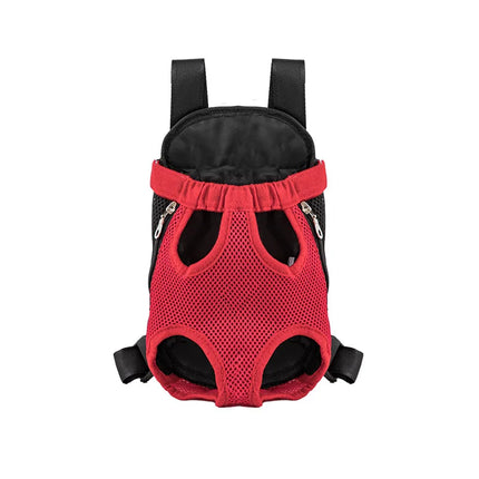 Ademende Rugzak voor Kleine Honden en Katten | Comfortabel met Verstelbare Banden en Veiligheidshaak | Ademend Nylon en Mesh | Beschikbaar in S, M, L, XL