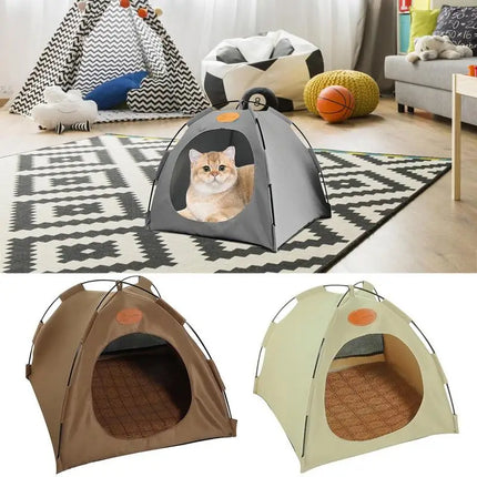 Nala | Uitvouwbare Luxe Kattenhut | Draagbaar Ontwerp | Duurzaam en Comfortabel