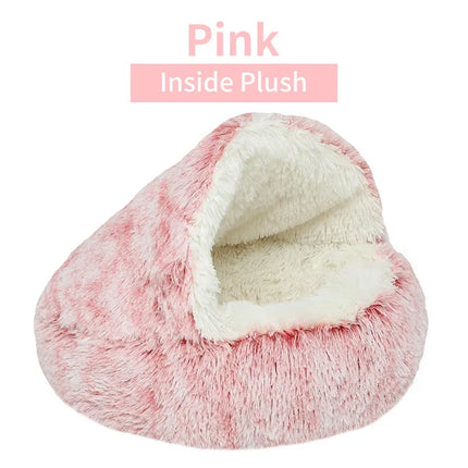 Pluche Winter Kattenmand | Ronde Slaapzak | Huisdieren Nest | Ademend | Voor Katten & Kleine Honden