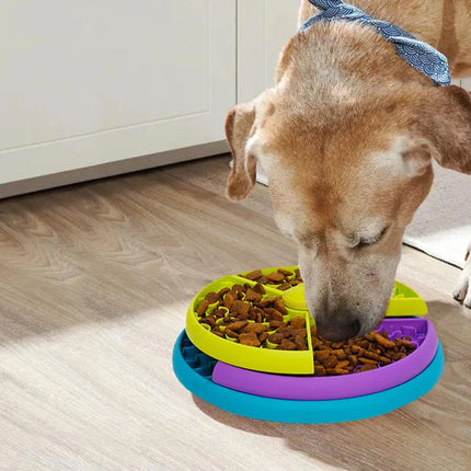 PupIQ Interactieve Voederdispenser | Traint Cognitieve Vaardigheden & Vertraagt Eettempo | Geschikt voor Honden en Katten | Antislip Onderkant