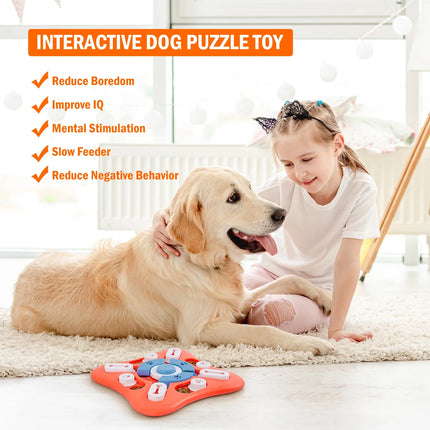 Interactief Puzzelspeelgoed voor Honden | IQ-Training met Snackbeloning | Stimuleert Mentale Scherpte en Voorkomt Verveling | Geschikt voor Alle Hondenmaten