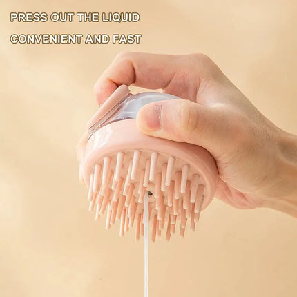 ScrubBuddy | Zachte Siliconen Verzorgingsborstel met Shampoo Dispenser voor Huisdieren | Massagefunctie | Compact Design