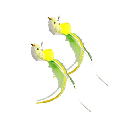 Kattenspeelgoed | Interactieve Pauwenpluim Met Bel | Kunststof Verenstok | Kattenstok | Speeltjes Voor Kittens En Katten | Huisdierbenodigdheden | Veilig En Duurzaam | Simulatie Vogelmotief | Indoor Plezier