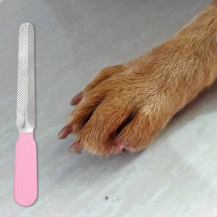 Roestvrijstalen Klauwverzorgingstool voor Huisdieren | Driekleurig Vijlsysteem voor Veilige Nagelverzorging | Geschikt voor Katten en Honden van Alle Groottes