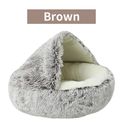 Pluche Winter Kattenmand | Ronde Slaapzak | Huisdieren Nest | Ademend | Voor Katten & Kleine Honden
