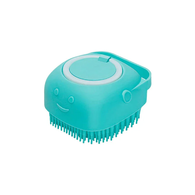 Multifunctionele Badborstel voor Huisdieren met Shampoo Dispenser | Zachte Siliconen Massage | Ideaal voor Honden & Katten | Ergonomisch Ontwerp | Inclusief Schuimreservoir