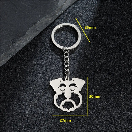 Sleutelhanger Dames | Schattige Katten Sleutelhanger | RVS Katje Hanger voor Tas, Portemonnee of Autosleutels | Zilver | Kitty Accessoire Cadeau