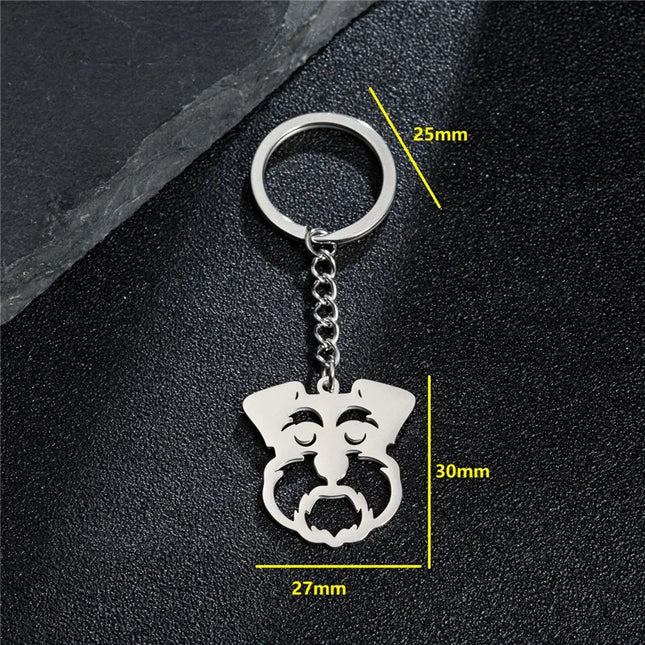 Sleutelhanger Dames | Schattige Katten Sleutelhanger | RVS Katje Hanger voor Tas, Portemonnee of Autosleutels | Zilver | Kitty Accessoire Cadeau