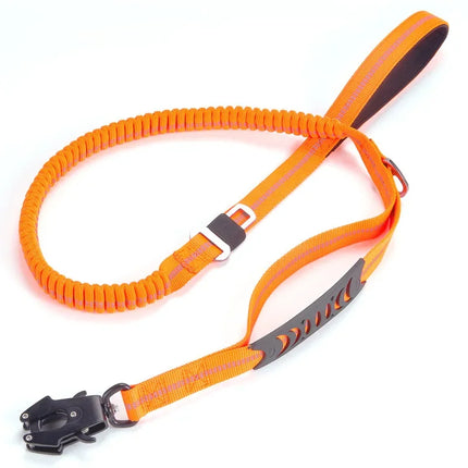 Elastische Hondenlijn met Schokabsorptie en Reflecterende Stiksels voor Actieve Honden