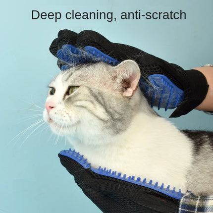Siliconen Verzorgingshandschoenen voor Honden en Katten | Massage en Haarverwijdering | Ademend en Met Verstelbare Klittenbandsluiting | Beschikbaar in Rood, Groen, Blauw