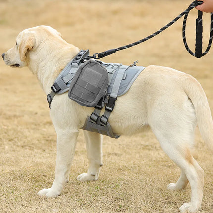Tactisch Hondentuig voor Middelgrote en Grote Honden | Stevig Nylon | Verstelbaar, Ergonomisch en Comfortabel | Geschikt voor Outdoor, Wandelingen en Training