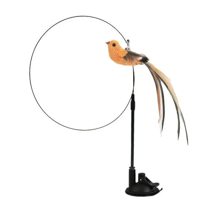 Kattenspeelgoed | Interactieve Pauwenpluim Met Bel | Kunststof Verenstok | Kattenstok | Speeltjes Voor Kittens En Katten | Huisdierbenodigdheden | Veilig En Duurzaam | Simulatie Vogelmotief | Indoor Plezier