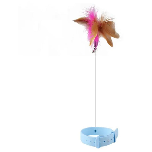 CatPlay Feathers | Flexibel Interactief Speelgoed met Veer en Bel voor Katten | Stimuleert Jachtinstinct | Duurzaam Siliconen