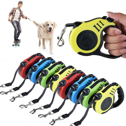 FlexiLoop Automatische Rollijn voor Honden | Keuze uit 3m of 5m Lengte | Verkrijgbaar in 7 Kleuren | Lichtgewicht & Comfortabel