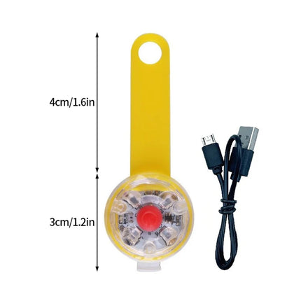 ShinePet Oplaadbare LED Veiligheidshanger met 3 Lichtstanden | Waterbestendig en Lichtgewicht | Ideaal voor Honden en Katten | Beschikbaar in Blauw, Wit & Rood