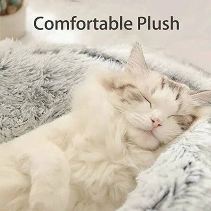 Pluche Winter Kattenmand | Ronde Slaapzak | Huisdieren Nest | Ademend | Voor Katten & Kleine Honden