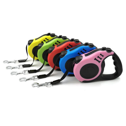 FlexiLoop Automatische Rollijn voor Honden | Keuze uit 3m of 5m Lengte | Verkrijgbaar in 7 Kleuren | Lichtgewicht & Comfortabel