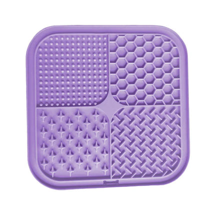Siliconen Likmat voor Huisdieren | 20x20 cm | Trage Voeding en Spijsvertering Verbetering | Veilig en Schoon | Beschikbaar in Drie Kleuren