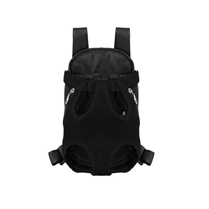 Ademende Rugzak voor Kleine Honden en Katten | Comfortabel met Verstelbare Banden en Veiligheidshaak | Ademend Nylon en Mesh | Beschikbaar in S, M, L, XL