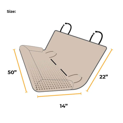 Waterbestendige en Krasvrije Autostoelbeschermer voor Huisdieren | Dubbelzijdig, Opvouwbaar en Comfortabel Design | 92x127,6 cm