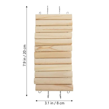 Houten Hamsterspeeltje Kooiladder | Klimladder voor Hamster en Cavia | Kleine Dieren Speelplaats | Bijtbestendig en Duurzaam | Reptielen Speelgoed | Perfecte Huisdieren Accessoires