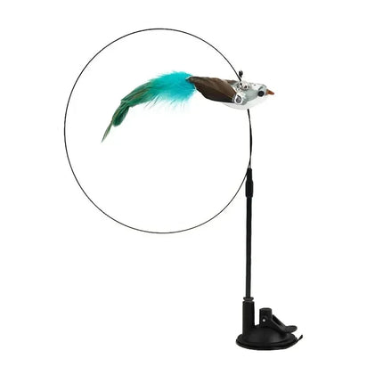 Kattenspeelgoed | Interactieve Pauwenpluim Met Bel | Kunststof Verenstok | Kattenstok | Speeltjes Voor Kittens En Katten | Huisdierbenodigdheden | Veilig En Duurzaam | Simulatie Vogelmotief | Indoor Plezier