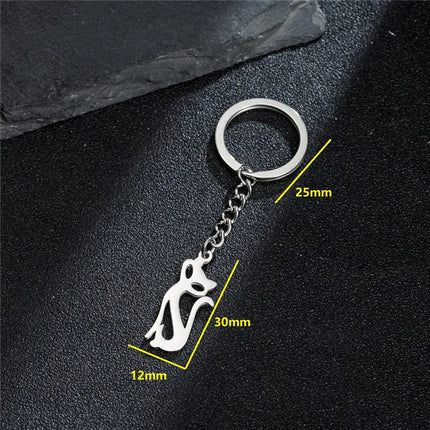 Sleutelhanger met Schattige Kittens | RVS Dierenhanger | Creatieve Kattenbedel voor Auto, Tas of Sleutels | Accessoires voor Vrouwen | Gift Idee