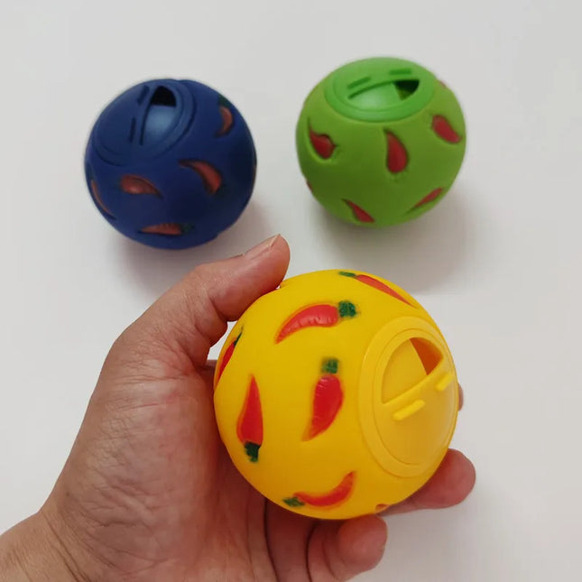 MOONBIFFY Konijnen Traktatie Bal | Interactief Speelgoed Voor Kleine Dieren | Langzame Voer Dispenser | Snack Speelbal Voor Konijn, Hamster, Fret, Cavia | Bijtbestendig Plastic | Voer Verstop Speelgoed