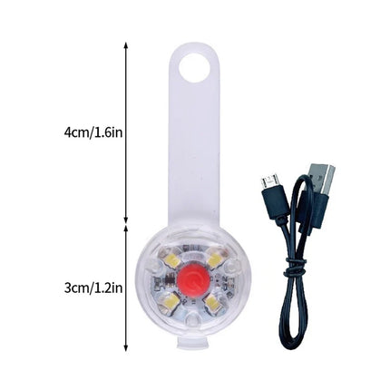 ShinePet Oplaadbare LED Veiligheidshanger met 3 Lichtstanden | Waterbestendig en Lichtgewicht | Ideaal voor Honden en Katten | Beschikbaar in Blauw, Wit & Rood
