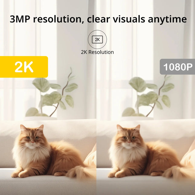 Boykeep 2K Dual-band Wifi | Beveilig Bebés, Huisdieren & Ouderen | SD-kaart & Cloudopslag | Nachtzicht en Tweeweg-audio | Bekijk live via App