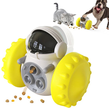 Interactieve SnackTumbler voor Honden en Katten | Stimuleert IQ en Voorkomt Overeten | In Kleuren Turquoise, Groen, Geel, Zwart