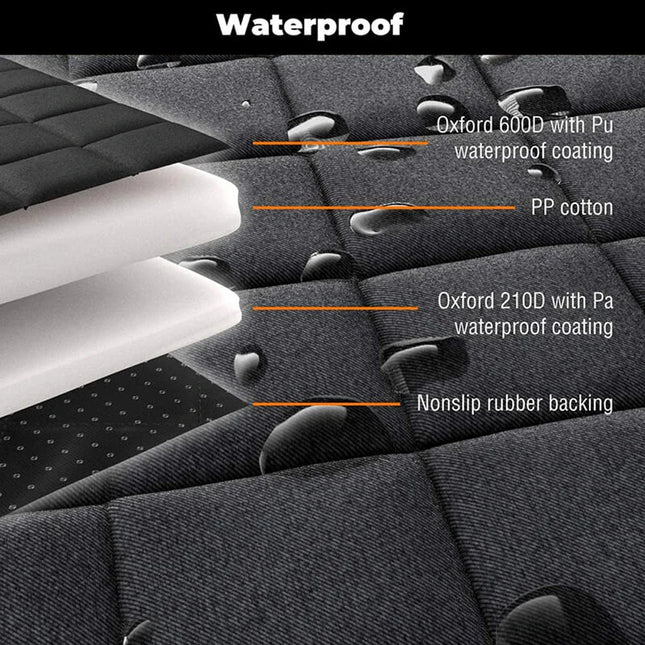 Waterbestendige en Krasvrije Autostoelbeschermer voor Huisdieren | Dubbelzijdig, Opvouwbaar en Comfortabel Design | 92x127,6 cm