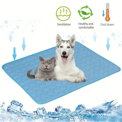 Zomerse Koelmat voor Huisdieren | Ademend en Wasbaar | Geschikt voor Honden en Katten | Maten S tot 2XL | Ideaal voor Mand, Bank of Onderweg