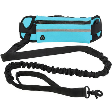 Verstelbare Handsfree Hondenriem met Heuptas | Flexibel en Comfortabel voor Hardlopen en Wandelen | Reflecterende Veiligheidsdetails