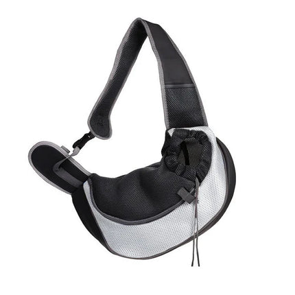 Ademende Schouderdraagtas voor Kleine Huisdieren | Mesh & Sponsvoering | Verstelbare Crossbody Riem | Geschikt voor Honden, Katten tot 6 kg | Beschikbaar in Meerdere Kleuren