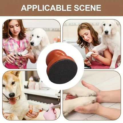 Houten Nagelvijlplank voor Honden | Natuurlijk en Stressvrij Klauwen Vilen | Inclusief Vervangbaar Schuurpapier | Ergonomisch en Compact