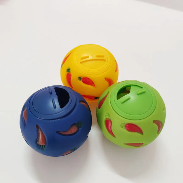 MOONBIFFY Konijnen Traktatie Bal | Interactief Speelgoed Voor Kleine Dieren | Langzame Voer Dispenser | Snack Speelbal Voor Konijn, Hamster, Fret, Cavia | Bijtbestendig Plastic | Voer Verstop Speelgoed