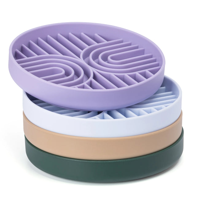 Kalmerende Slowfeeder Likmat voor Huisdieren | Siliconen Voerplaat Verrijkt met Textuur tegen Schrokken | Ideaal voor Spijsvertering en Stressverlichting