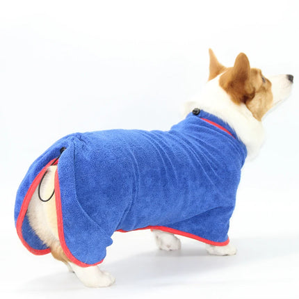 Microvezel Badjas voor Huisdieren | Sneldrogend en Comfortabel | Verstelbare Pasvorm voor Honden en Katten | Maten XS tot 2XL