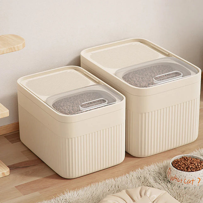 Contenedor para almacenar alimentos FrischGut | Hermético y a prueba de humedad | Plástico PP | Para comida de perros y gatos | Frescura duradera