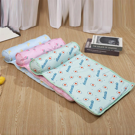 Koelmat Voor Honden | Zacht & Zelfkoelend | Katoenen Mat Verkrijgbaar in Maten Medium & Groot | Handwasbaar | Kleuren: Roze, Blauw, Groen