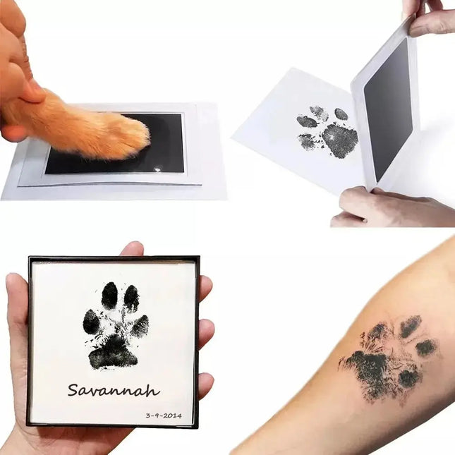 Potenafdruk Clean Touch inktpad voor honden en katten | Inkloze afdrukset voor pootafdruk en neus | Herinneringen maken huisdieren | DIY kit